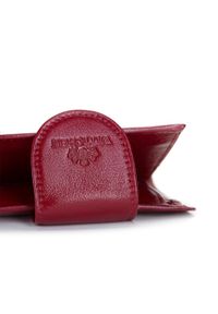Wittchen - Damski portfel skórzany z elegancką napą. Kolor: czerwony. Materiał: skóra