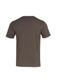 Stedman - Męska Koszulka Clive Crew Neck Relaxed Fit T-shirt. Kolor: brązowy