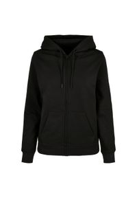 BUILD YOUR BRAND - Bluza Z Kapturem Damska Basic Full Zip. Typ kołnierza: kaptur. Kolor: czarny