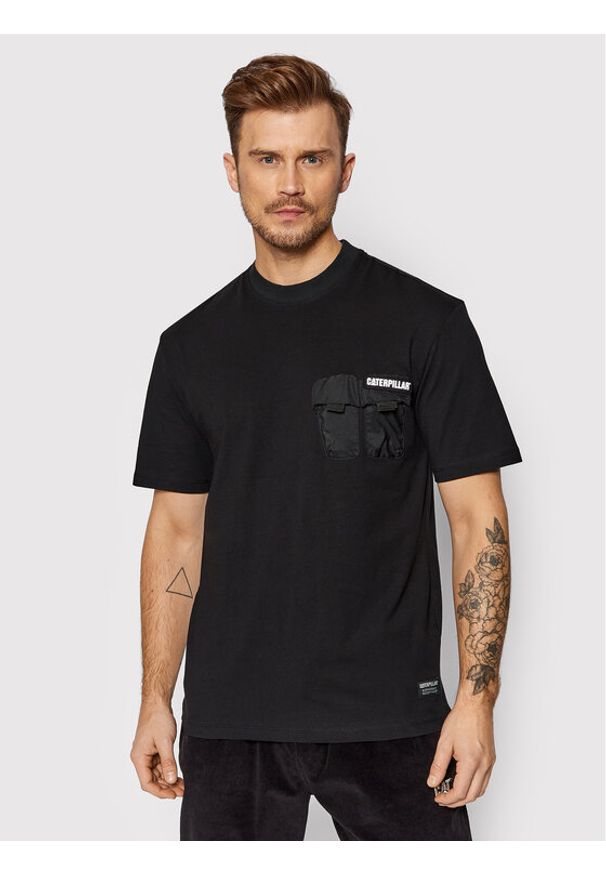 CATerpillar T-Shirt 2511870 Czarny Regular Fit. Kolor: czarny. Materiał: bawełna