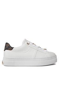 Guess Sneakersy Giella FLJGIE ELE12 Biały. Kolor: biały. Materiał: skóra