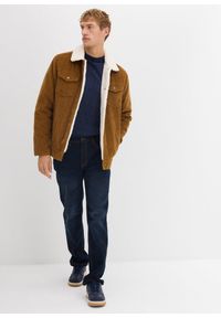 bonprix - Dżinsy ze stretchem Classic Fit Straight. Kolor: niebieski. Styl: klasyczny #3