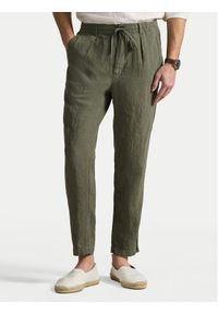 Polo Ralph Lauren Spodnie materiałowe 710940611009 Zielony Regular Fit. Kolor: zielony. Materiał: len #1