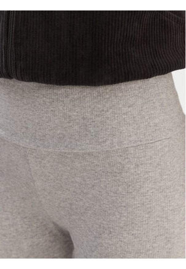 Adidas - adidas Legginsy Essentials IY9674 Szary Flared Leg. Kolor: szary. Materiał: bawełna, wiskoza