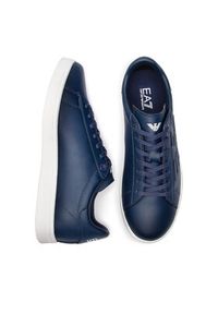 EA7 Emporio Armani Sneakersy Granatowy. Kolor: niebieski. Materiał: skóra