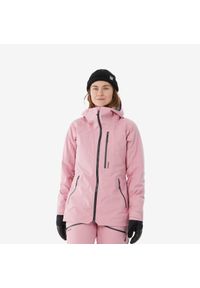 WEDZE - Kurtka narciarska i snowboardowa damska Wedze FR 500. Kolor: różowy. Materiał: materiał. Długość: długie. Sezon: zima. Sport: snowboard, narciarstwo