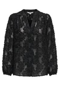 only - ONLY Bluzka Korsa 15360837 Czarny Oversize. Kolor: czarny. Materiał: syntetyk