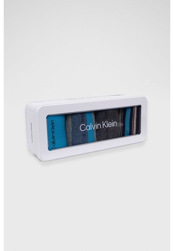 Calvin Klein Skarpetki (4-pack) męskie kolor granatowy. Kolor: niebieski