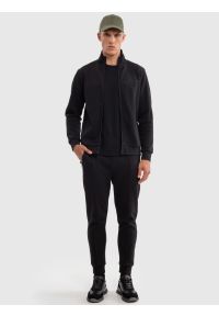 Big-Star - Spodnie męskie dresowe czarne Wladorp 906. Kolor: czarny. Materiał: dresówka. Wzór: ze splotem #6