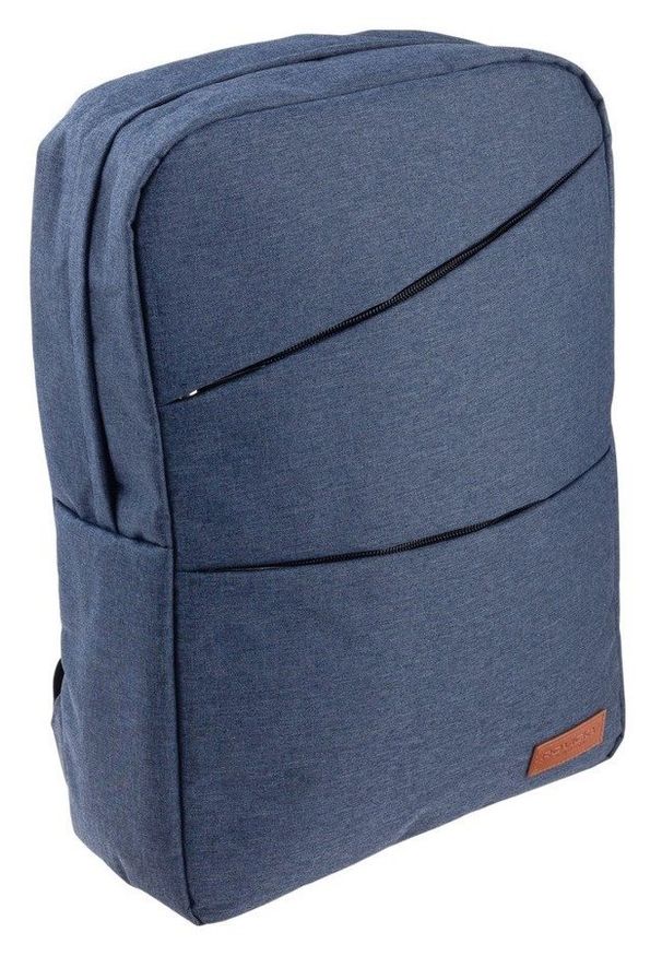 ROVICKY - Plecak męski granatowy Rovicky NB9704-4382 NAVY. Kolor: niebieski. Materiał: skóra. Styl: sportowy