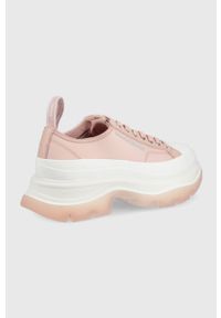 Karl Lagerfeld tenisówki LUNA KL42921.9LP kolor różowy. Nosek buta: okrągły. Zapięcie: sznurówki. Kolor: różowy. Szerokość cholewki: normalna. Obcas: na platformie #4