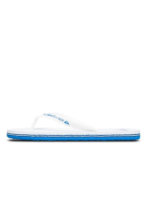 Quiksilver - Klapki dla Mężczyzn MOLOKAI CORE. Okazja: na plażę. Kolor: czarny, biały. Materiał: guma, syntetyk. Wzór: paski. Styl: sportowy