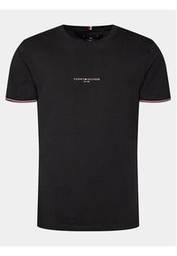 TOMMY HILFIGER - Tommy Hilfiger T-Shirt Logo MW0MW32584 Czarny Regular Fit. Kolor: czarny. Materiał: bawełna #6