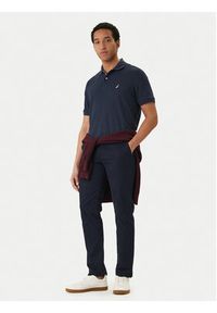 Nautica Polo Cabin NCCR0110 Granatowy Classic Fit. Typ kołnierza: polo. Kolor: niebieski. Materiał: syntetyk, bawełna #4