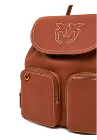 Pinko - PINKO Plecak Carrie Backpack PE 25 PLTT 104351 A1LF Brązowy. Kolor: brązowy. Materiał: skóra #3
