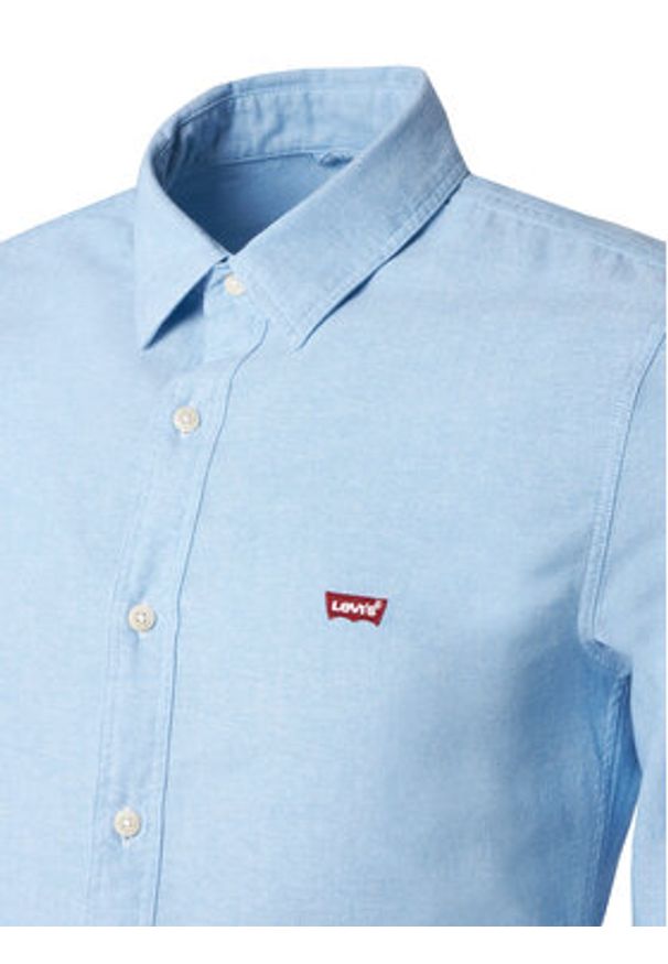 Levi's® Koszula Ls Battery Hm 86625-0005 Błękitny Slim Fit. Kolor: niebieski. Materiał: bawełna