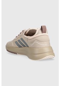 Adidas - adidas buty do biegania Fukasa Run kolor beżowy. Zapięcie: sznurówki. Kolor: beżowy. Materiał: materiał, guma. Szerokość cholewki: normalna. Model: Adidas Cloudfoam. Sport: bieganie #4