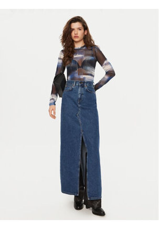 Karl Lagerfeld Jeans Bluzka A1W17039 Kolorowy Slim Fit. Materiał: syntetyk. Wzór: kolorowy