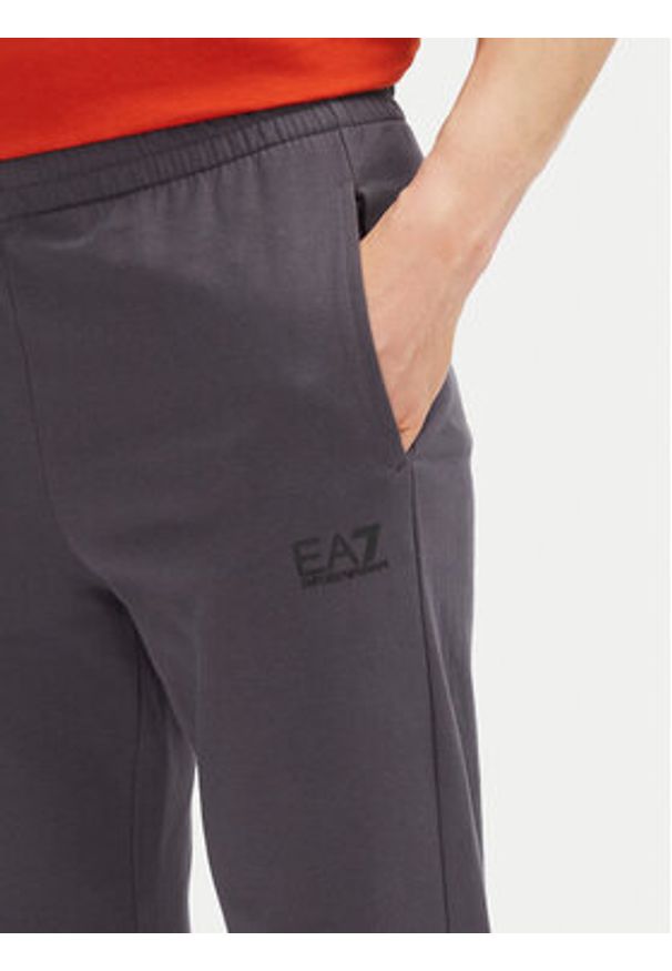 EA7 Emporio Armani Spodnie dresowe 8NPP66 PJVRZ U8115 Szary Slim Fit. Kolor: szary. Materiał: bawełna