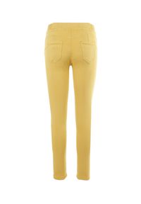 Born2be - Żółte Spodnie Push-Up Melwyn. Stan: podwyższony. Kolor: żółty. Długość: długie #2