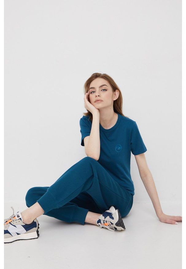 G-Star RAW - G-Star Raw spodnie dresowe kolor czarny. Stan: podwyższony. Kolor: turkusowy. Materiał: dresówka