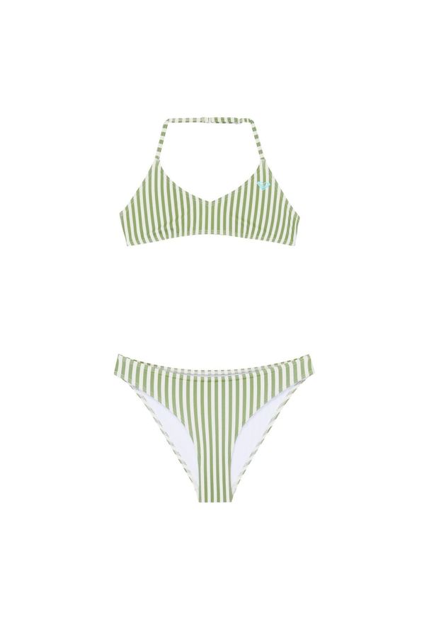 Roxy - Strój kąpielowy dwuczęściowy dla Dziewczynki BICO ACTIVE Zielony. Kolor: zielony. Materiał: poliester, elastan, tkanina