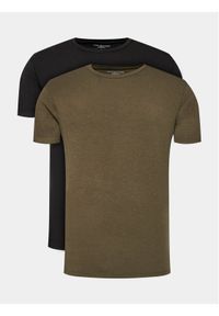 TOMMY HILFIGER - Tommy Hilfiger Komplet 2 t-shirtów UM0UM02762 Czarny Regular Fit. Kolor: czarny. Materiał: bawełna #1