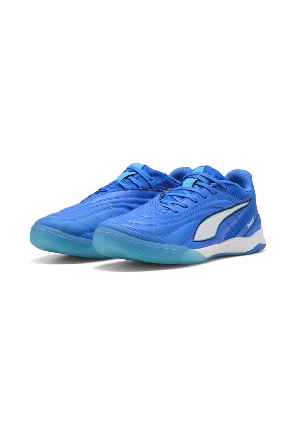 Puma - Buty halowe unisex IBERO PUMA Ultra Blue White Speed. Kolor: niebieski, wielokolorowy, biały. Sport: piłka nożna