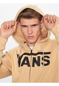 Vans Bluza Mn Vans Classic Zip Hoodie Ii VN0A456C Beżowy Classic Fit. Kolor: beżowy. Materiał: bawełna