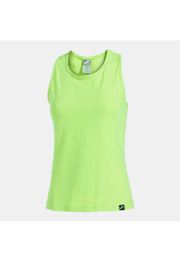 Tank top sportowy damski Joma Oasis. Kolor: zielony. Materiał: bawełna. Sport: fitness