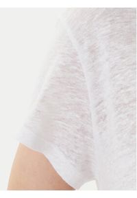 United Colors of Benetton - United Colors Of Benetton T-Shirt 37UJD401Q Biały Regular Fit. Kolor: biały. Materiał: len #3