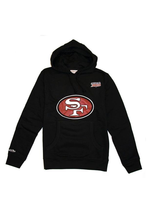Mitchell & Ness - Hoodie San Francisco 49ers superbowl 80s Jerry Rice. Kolor: czarny. Sezon: lato. Sport: piłka nożna