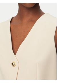 Rinascimento Kamizelka garniturowa CFC0128644003 Beżowy Regular Fit. Kolor: beżowy. Materiał: syntetyk #5