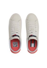 Tommy Jeans Sneakersy Tjw Leather Vulc. Flatform EN0EN02203 Écru. Materiał: skóra #4