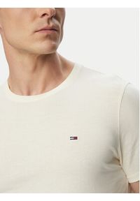 Tommy Jeans T-Shirt DM0DM04411 Kremowy Slim Fit. Kolor: kremowy. Materiał: bawełna #3