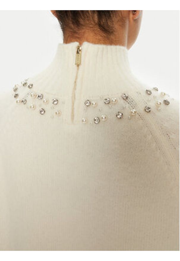 Marciano Guess Sweter 4BGR14 5786Z Écru Regular Fit. Materiał: syntetyk