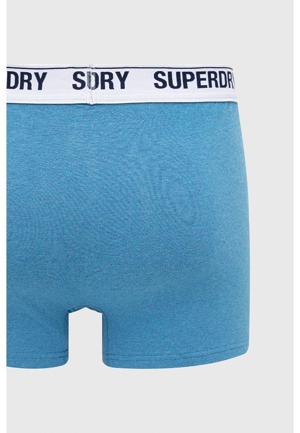 Superdry bokserki męskie. Kolor: niebieski