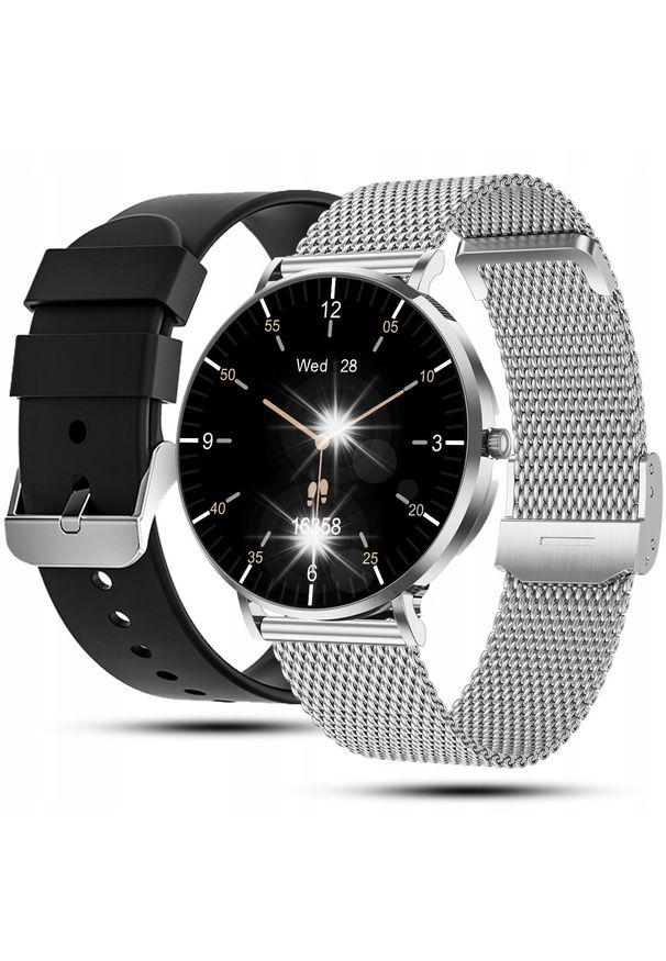 Smartwatch JG Smart SMARTWATCH ZEGAREK DAMSKI MENU PL ROZMOWY CIŚNIENIE SMART WATCH SREBRNY. Rodzaj zegarka: smartwatch. Kolor: srebrny