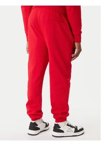 Kappa Spodnie dresowe Olmos 311M2TW Czerwony Regular Fit. Kolor: czerwony. Materiał: bawełna #4