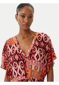 Vero Moda Sukienka codzienna Menny 10303701 Pomarańczowy Regular Fit. Okazja: na co dzień. Kolor: pomarańczowy. Materiał: wiskoza. Typ sukienki: proste. Styl: casual #2