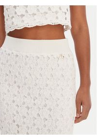 Fracomina Spódnica midi FR26SG4008K488R6 Écru Slim Fit. Materiał: bawełna #3