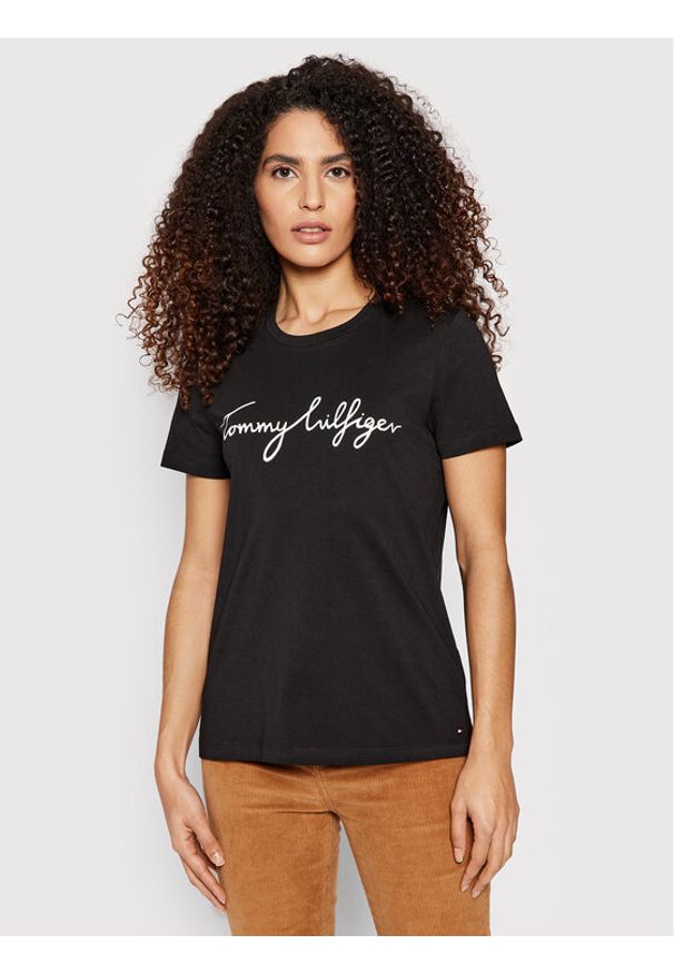 TOMMY HILFIGER - T-Shirt Tommy Hilfiger. Kolor: czarny