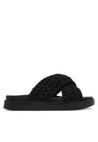 Inuikii Klapki Woven 1004.003.0062 Czarny. Kolor: czarny. Materiał: materiał #1