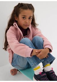 bonprix - Bluza rozpinana z polaru. Kolor: różowy. Materiał: polar. Sezon: jesień #2