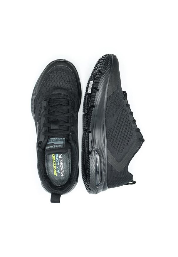skechers - Skechers Pelland, Czarny. Zapięcie: sznurówki. Kolor: czarny. Materiał: materiał, syntetyk, tkanina. Szerokość cholewki: normalna. Sport: turystyka piesza