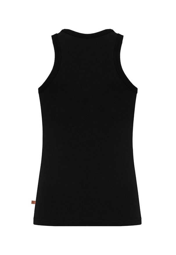 MUUV. - Top Premium Basic. Kolor: czarny. Materiał: bawełna, dzianina. Wzór: gładki
