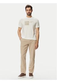 JOOP! T-Shirt Jj-Gislan 30103405 Kremowy Regular Fit. Kolor: kremowy. Materiał: bawełna #4