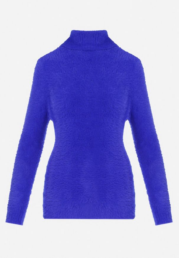 Born2be - Granatowy Wełniany Golf Mihn. Typ kołnierza: golf. Kolor: niebieski. Materiał: wełna. Długość rękawa: długi rękaw. Długość: długie. Sezon: zima, jesień