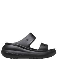 Klapki Crocs Crush Sandal 207670-001 - czarne. Kolor: czarny. Materiał: materiał. Sezon: lato. Obcas: na platformie #1