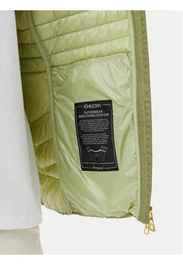 Geox Kurtka puchowa Jaysen W5525B T3146 F3275 Zielony Regular Fit. Kolor: zielony. Materiał: syntetyk